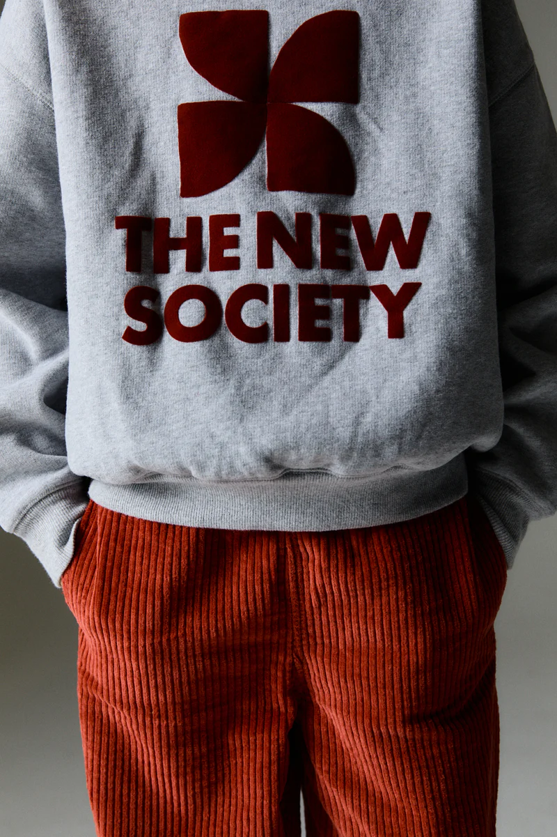 24AW The New Society Space Sweater (Mist Melange)