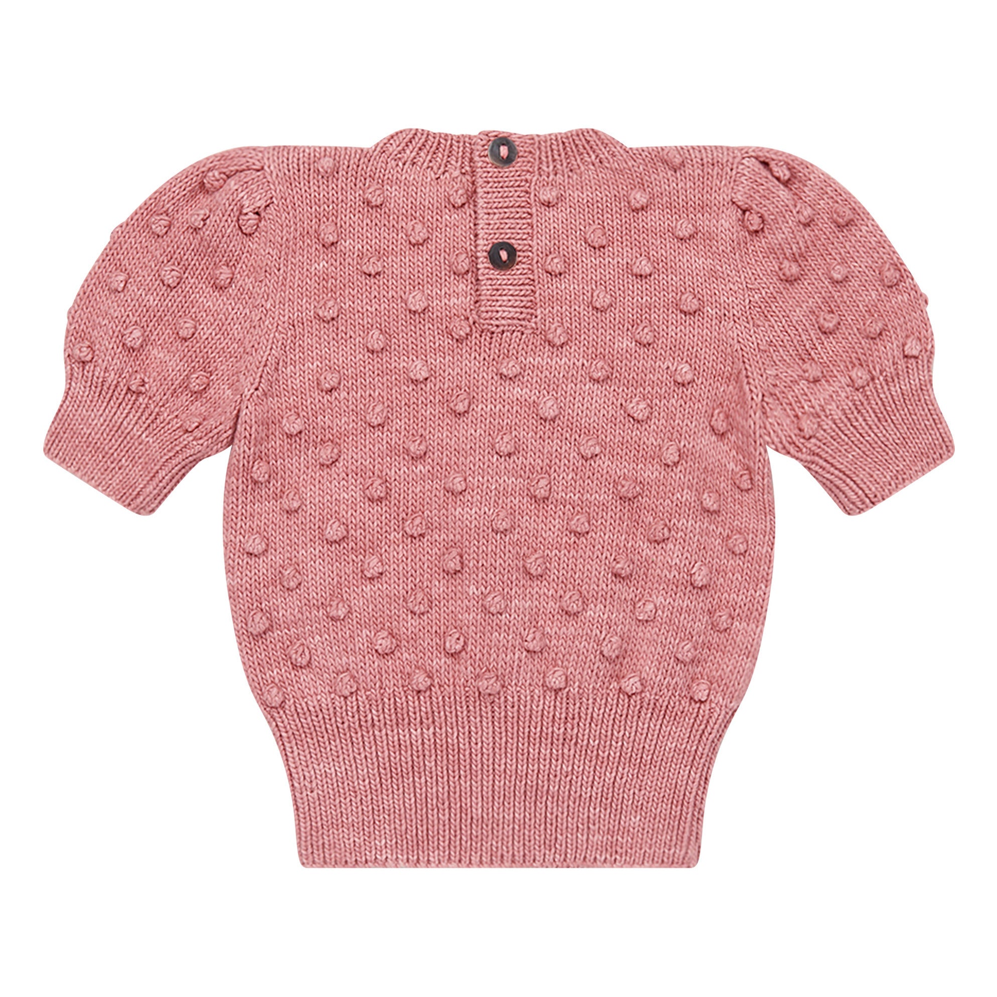 Misha &amp; Puff Ellie Popcorn Short Sleeve Knit Sweater (Rose)