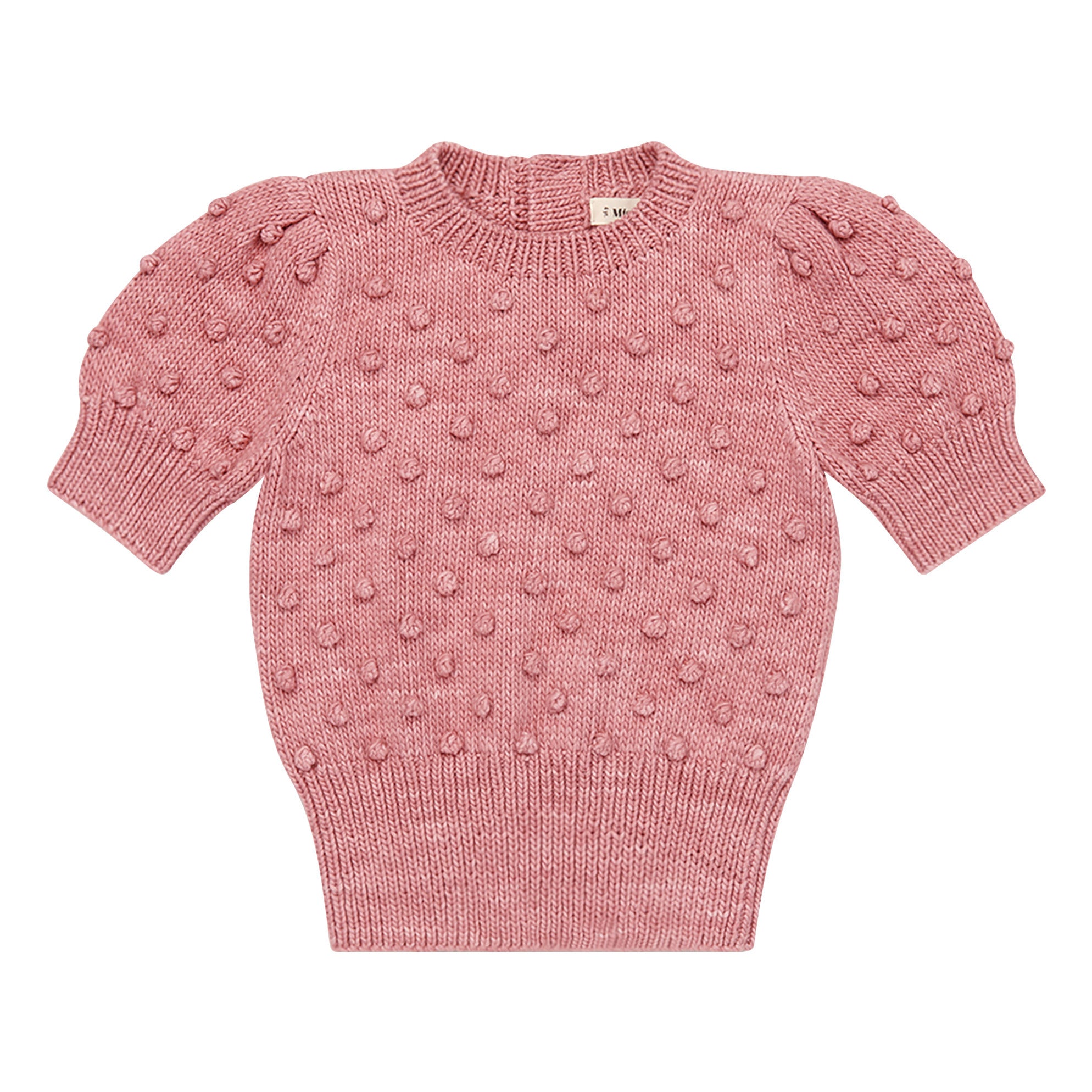 Misha &amp; Puff Ellie Popcorn Short Sleeve Knit Sweater (Rose)