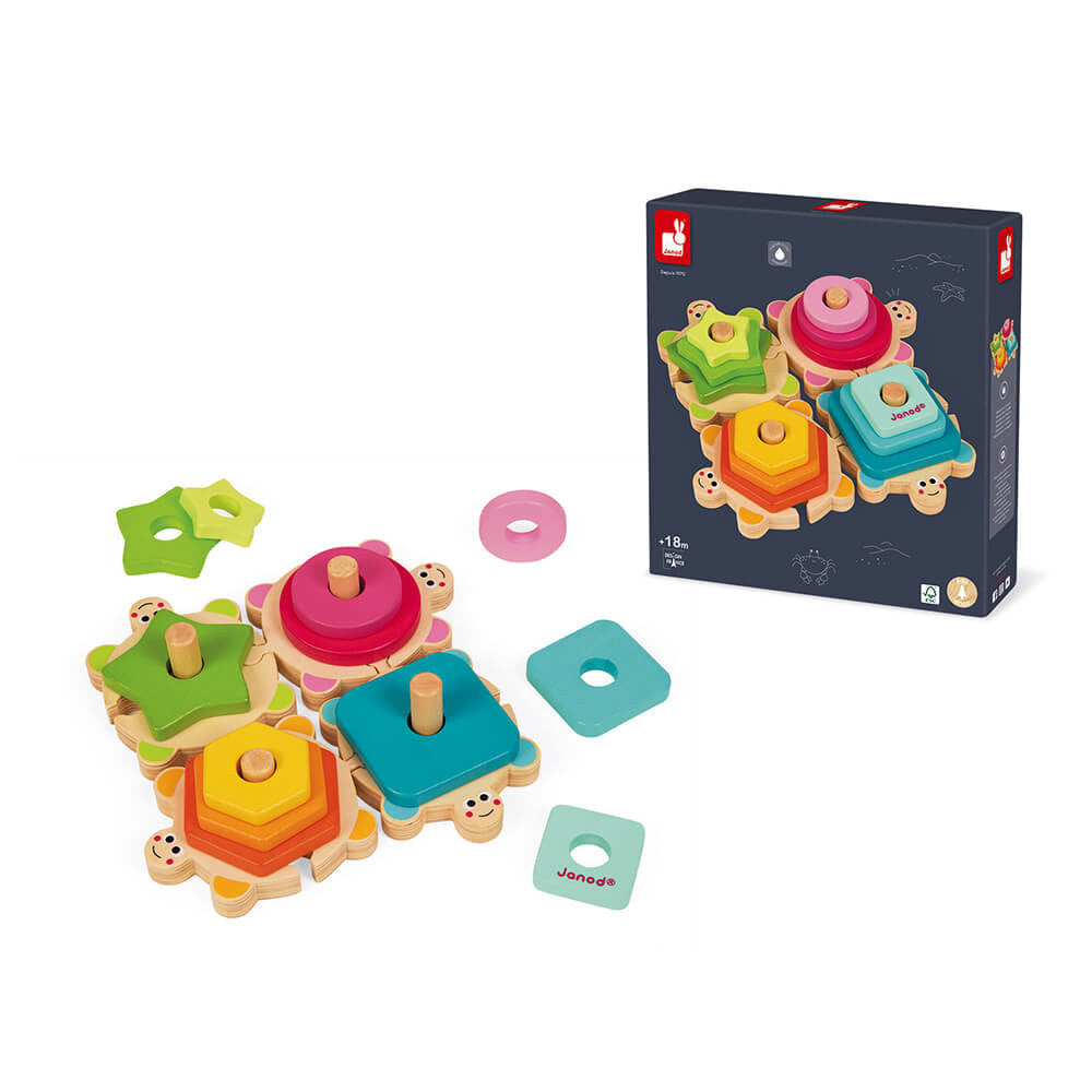 Janod Log Turtle Stacking Puzzle